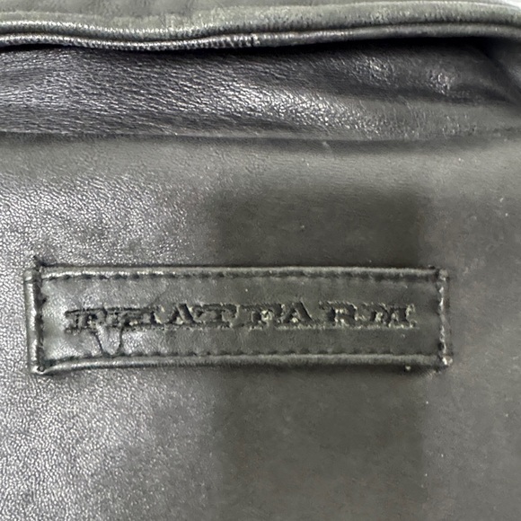 Vintage 90's Phat farm Men's Black Leather Jacket size XL - Picture 9 of 16